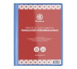 Protège-documents Bruneau polypropylène translucide personnalisable A4 10 pochettes - 20 vues