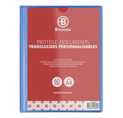 Transparante, personaliseerbare documentbeschermers Bruneau polypropyleen A4 30 hoesjes - 60 zichten