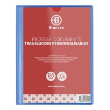 Protège-documents Bruneau polypropylène translucide personnalisable A4 60 pochettes - 120 vues