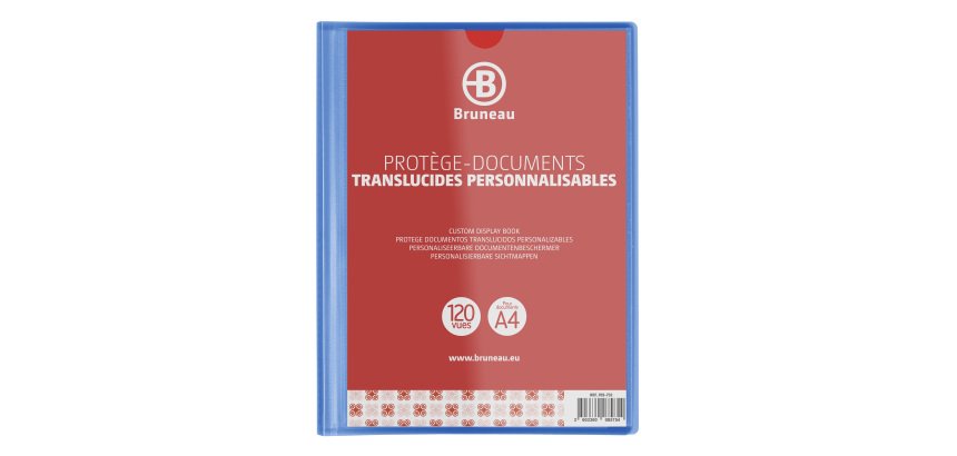 Protegedocumentos personalizable de polipropileno Bruneau A4