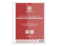 Portalistino personalizzabile A4 80 buste finitura liscia 160 viste trasparente Bruneau