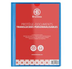 Translucent and personalizable document holders Bruneau polypropylene A4 100 sleeves - 200 sights