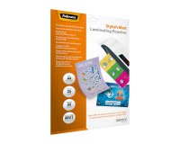 Buste Pouches per plastificazione Fellowes A4 80 micron finitura opaca in conf. da 25 pz