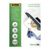 Box of 100 laminating pouches A4 2 x 100 µ glossy Fellowes