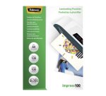 Boite de 100 pochettes de plastification A4 2 x 100 µ brillantes Fellowes