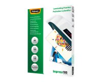 Boite de 100 pochettes de plastification A4 2 x 100 µ brillantes Fellowes