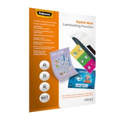 Paquete de 100 fundas de plastificación térmica Fellowes A3, 2 x 80 µ, mate