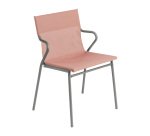 Fauteuil Horizon Lafuma - toile batyline - pied acier gris