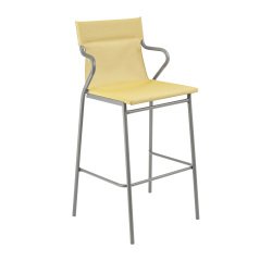 Fauteuil haut Horizon Lafuma - toile batyline - pied acier gris