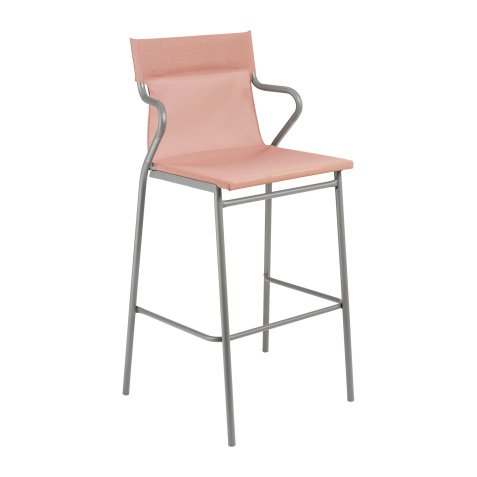 Fauteuil haut Horizon Lafuma - toile batyline - pied acier gris