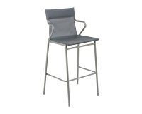Fauteuil haut Horizon Lafuma - toile batyline - pied acier gris