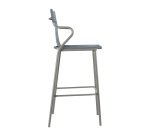 Fauteuil haut Horizon Lafuma - toile batyline - pied acier gris