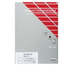 Etiquettes couleurs 210 x 297 mm - Boîte de 100