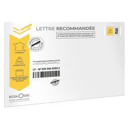 Lettre recommandée mobile 50 g 162 x 229 (C5) - Paquet de 5