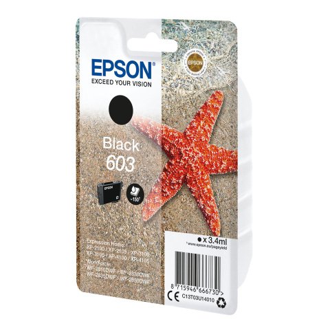 Epson 603 (C13T03U14010) cartucho original negro capacidad estándar (150 páginas)