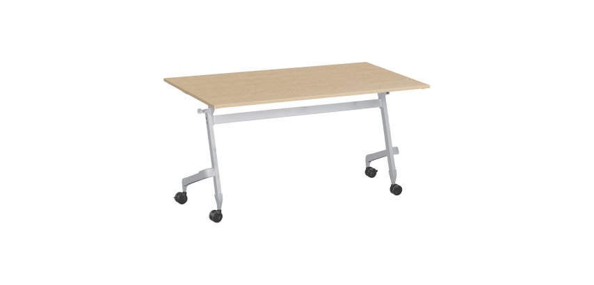 Table rabattable à roulettes Bruneau Practika Plus - plateau profondeur 70 cm