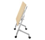 Table rabattable plateau hêtre L 140 x P 70 cm - Galice Plus