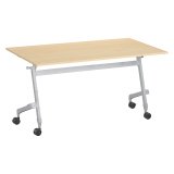 Table rabattable plateau hêtre L 140 x P 70 cm - Galice Plus