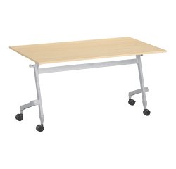 Table rabattable plateau hêtre L 140 x P 70 cm - Galice Plus
