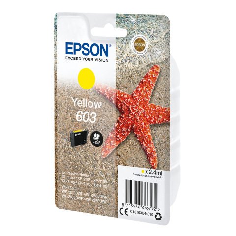 Epson 603 (C13T03U44010) cartucho original amarillo capacidad estándar (130 páginas)