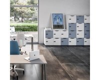 Set of 2 lacquered doors Lockers - code lock