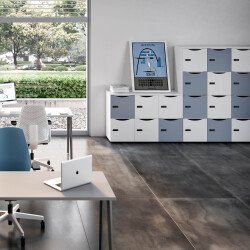 Dessus de finition pour 3 colonnes Locker - L 129 cm