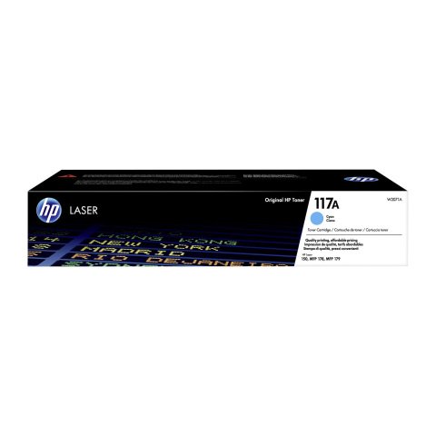 HP 117A - W207xA Tóners de color para impresora láser cian