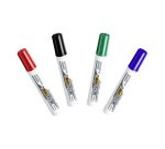 Marqueur effaçable Bic Velleda 1791 pointe biseautée de 3,3 à 4,6 mm - Pochette de 4 couleurs assorties