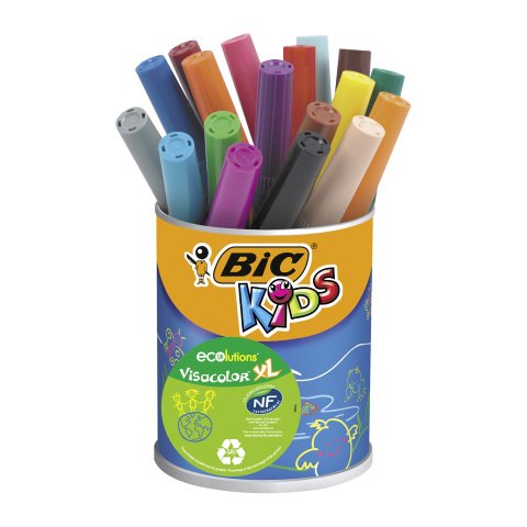 Rotuladores Bic Kids Eco Visacolor XL - Tarro de 18