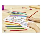 Crayon de couleur Tropicolors Bic Kids - Etui de 12