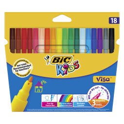Stift Bic Kids Visa - etui van 18