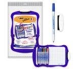 Kit Ardoise Bic Velleda effaçable à sec 21 x 31 cm