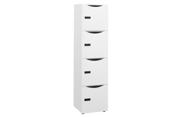 Casillero Lockers blanco 4 casillas Alt 169 cm