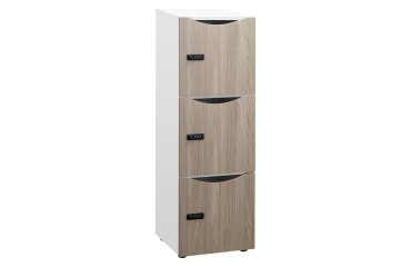 Casillero Lockers blanco 3 casillas Alt 131 cm