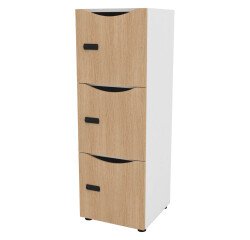 Casillero Lockers blanco 3 casillas Alt 131 cm