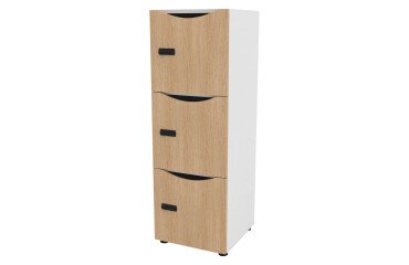 Casillero Lockers blanco 3 casillas Alt 131 cm