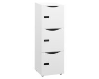 Casillero Lockers blanco 3 casillas Alt 131 cm