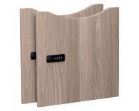 Set of 2 melamine locker doors - code lock