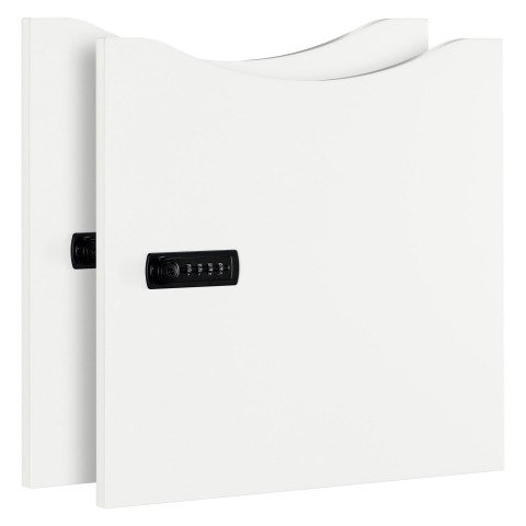 Juego de 2 puertas Lockers blanco