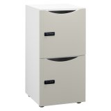 Casillero Lockers blanco 2 casillas Alt 86 cm - colores tendencia