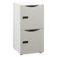 <p>Aktenfachschrank Schließfächer 2 Fächer - Korpus weiß - H 86 cm - lackierte Türen - Code-Schloss</p>