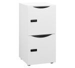 Casier de bureau Locker 2 cases coprs blanc H 86,1 cm