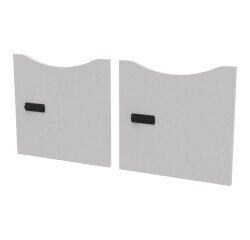 Set of 2 lacquered doors Lockers - code lock