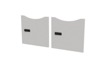 Set of 2 lacquered doors Lockers - code lock