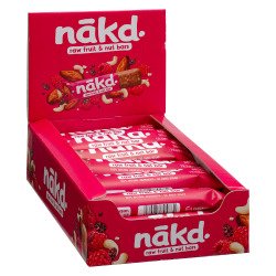 Barre fruits secs " framboise - Berry delight" sans gluten Nakd - 35 g