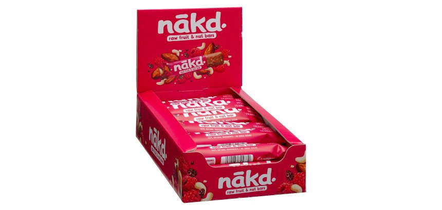 Barre fruits secs " framboise - Berry delight" sans gluten Nakd - 35 g