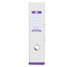 Classeur à levier plastifié Oxford My Colour blanc intérieur couleurs assorties - Dos 8 cm 