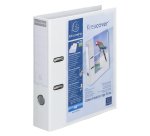 Classeur à levier plastifié personnalisable - Dos 7 cm - Blanc - Exacompta