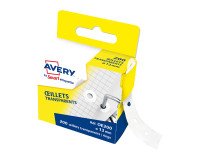 Verstevigingsringen Avery transparant diameter 13 mm - doos van 200