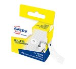 Oeillets de renfort Avery transparents diamètre 13 mm - Boite de 200
